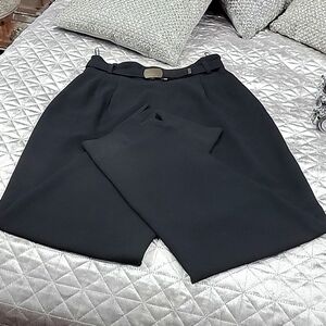 Emanuel Ungaro black lined slacks